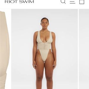Riot Swim Echo One Piece-Coconut